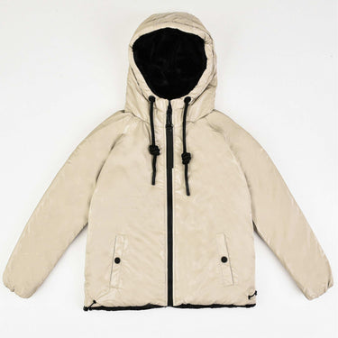 Melange Girls Puff Coat - Kidichic